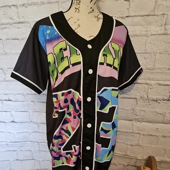 Black Multicolor Kids Jersey Mr. Bao XL - Picture 5 of 12